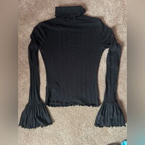 Urban Outfitters Black Textured Turtleneck